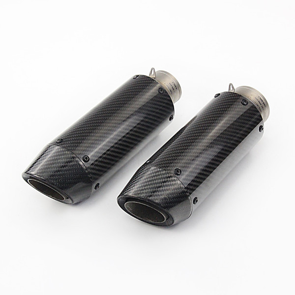 51 mm 60.5 mm Universal Motorcycle Exhaust Pipe Carbon Fiber Exhaust System Slip On Dirt Street Bike Motorcycle