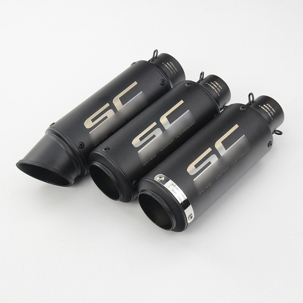 Motorcycle Exhaust Pipe 51 mm Inlet Tube 60.5 mm SC GP Vent Pipe for Scooter Motorcycle Street Bike