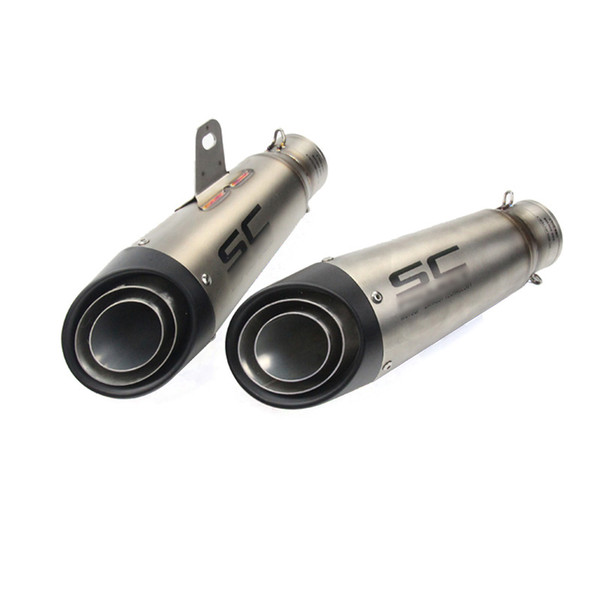 2017 New Model 51 mm 60.5 mm Universal Motorcycle Exhaust Modified Exhaust Pipe In Stainless Steel Fit Most Laser Marking Motorcycle