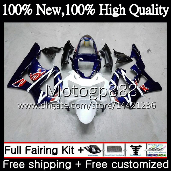 Body For HONDA CBR900 RR CBR 929RR CBR 900RR CBR929RR 00 01 54PG12 CBR 929 RR CBR900RR CBR929 RR Blue white 2000 2001 Fairing Bodywork