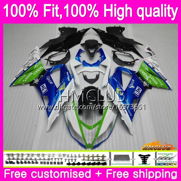 Injection For KAWASAKI ZX600 ZX 6R ZX-636 ZX 6 R ZX6R 13 14 15 16 53HM.0 ZX 636 600CC ZX636 ZX-6R 2013 2014 2015 2016 Fairing Green white