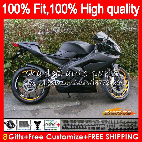 Injection For Aprilia RS4 RS 125 R RSV125 RS125R flat black RS-125 69HC.110 RS125 06 07 08 09 10 11 2006 2007 2008 2009 2010 2011 Fairings