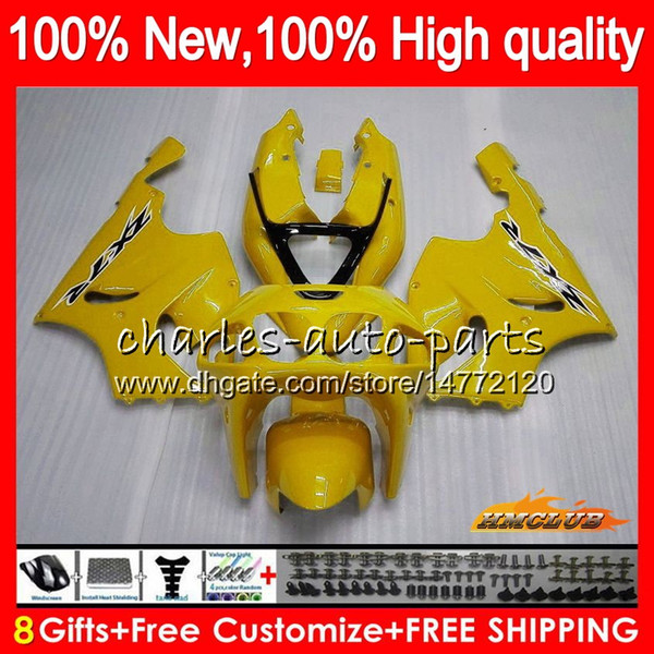 Body For KAWASAKI ZX-7R ZX750 ZX 7R 1996 2000 2001 2002 2003 28HC.83 ZX-750 ZX 7 R ZX 750 glossy yellow ZX7R 96 97 98 99 00 01 02 03 Fairing