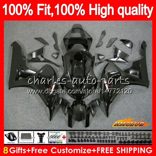 Injection OEM For HONDA glossy black CBR 1000CC 1000 RR 06 07 Body 78HC.1 CBR1000 RR CBR 1000RR CBR1000RR 06 07 2006 2007 100%Fit Fairing