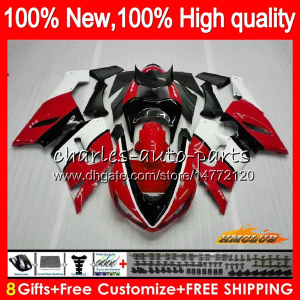 Body For KAWASAKI ZX-600 ZX 6R 600CC 6 R hot sale red ZX636 05 06 35HC.87 ZX-636 600 CC ZX6R 05 06 ZX600 ZX 636 ZX-6R 2005 2006 Fairing kit