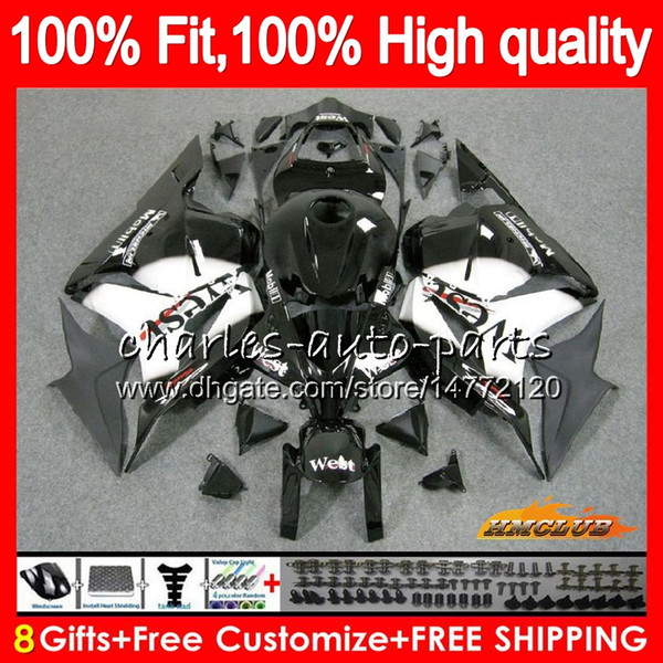 OEM Injection For HONDA CBR 600 RR black west top CBR600RR 600F5 74HC.4 CBR600 RR CBR 600RR 600CC F5 2009 2010 2011 2012 09 10 11 12 Fairing