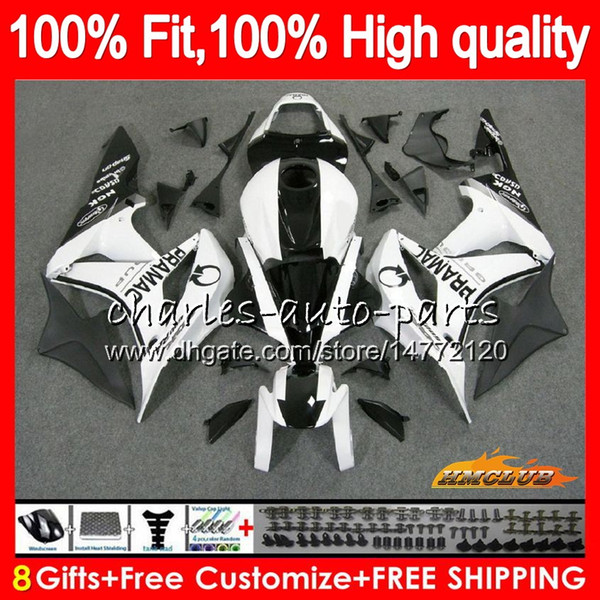 100%Fit Injection For HONDA CBR 600 RR CC 600RR 600F5 PRAMAC Black CBR600RR F5 07 08 67HC.13 CBR600F5 600CC CBR600 RR 2007 2008 OEM Fairing