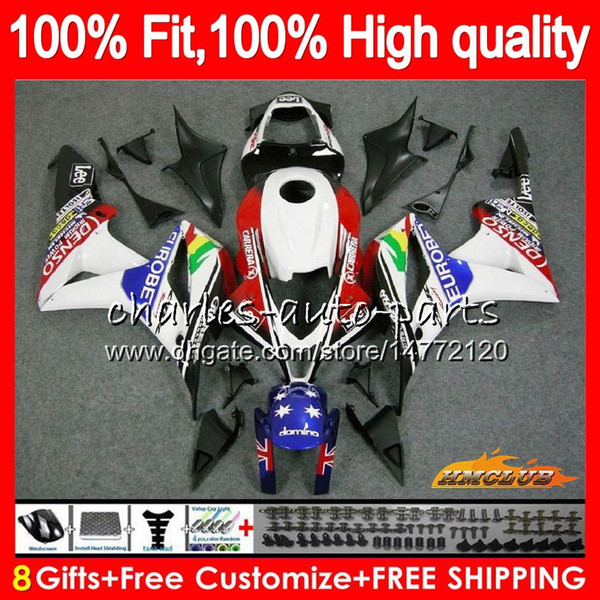 100% Fit Injection For HONDA CBR600 Glossy white CBR 600 RR CC 600RR 600F5 67NO.25 CBR600F5 CBR600RR 600CC F5 07 08 2007 2008 OEM Fairings