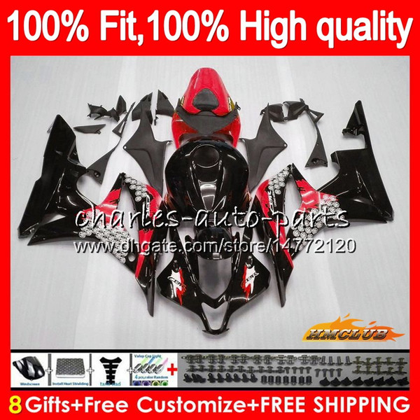 100% Fit Injection For HONDA Graffiti red CBR600 CBR 600 RR CC 600RR 600F5 67NO.50 CBR600F5 CBR600RR 600CC F5 07 08 2007 2008 OEM Fairings