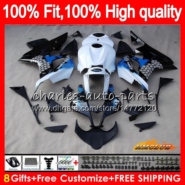 Injection For HONDA Graffiti blue CBR600RR CBR600 CBR 600 RR CC 2007 08 67NO.168 100%Fit CBR600F5 600RR CBR 600F5 600CC F5 07 2008 Fairings