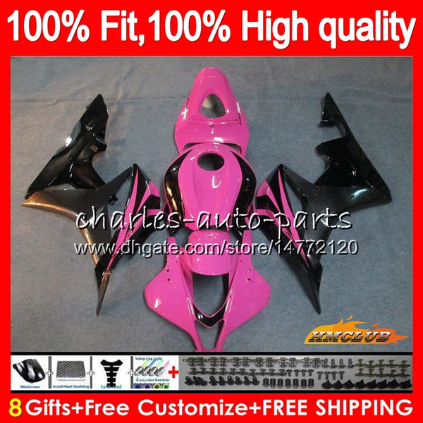 OEM Injection For HONDA CBR600 CBR 600 RR CC 600RR 2007 2008 67NO.106 CBR600RR CBR600F5 600F5 600CC F5 07 08 Fairing 100% Fit pink Black