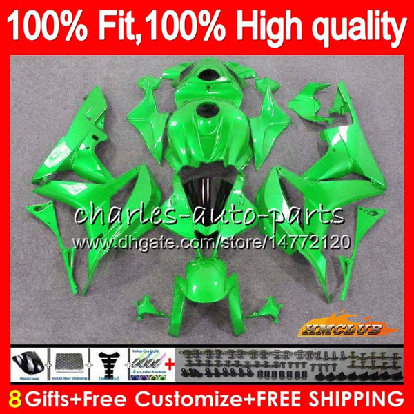 100% Fit Injection For HONDA CBR600 CBR 600 RR CC 600RR 600F5 67NO.32 CBR600F5 CBR600RR 600CC F5 07 08 2007 2008 light green OEM Fairings