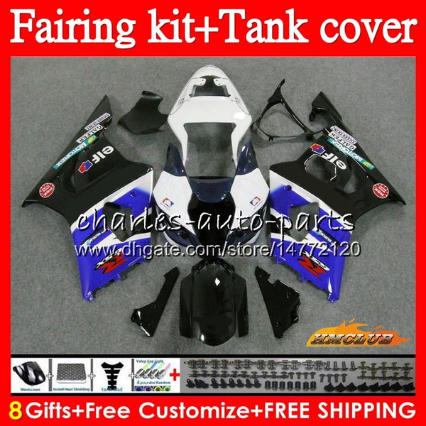 OEM Body +Tank For SUZUKI GSX R1000 GSXR-1000 GSXR1000 2003 2004 87HC.59 blue black GSX-R1000 K3 03 Bodywork GSXR 1000 03 04 Fairings kit