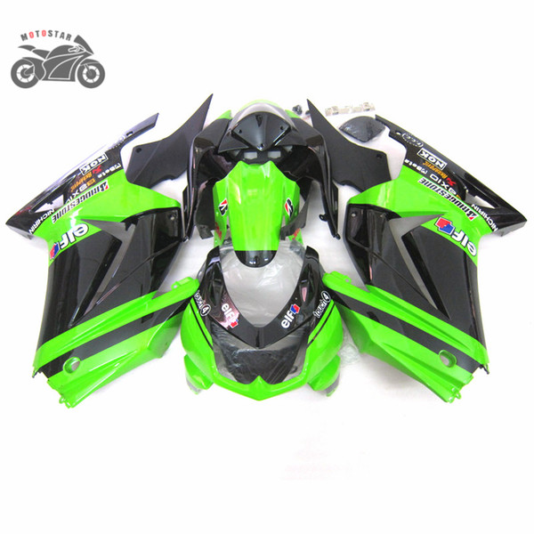 Custom Injection fairings for KAWASAKI Ninja 250 ZX250R ZX 250R 2008 2009 2010 2014 EX250 08-14 Green black body fairing kits