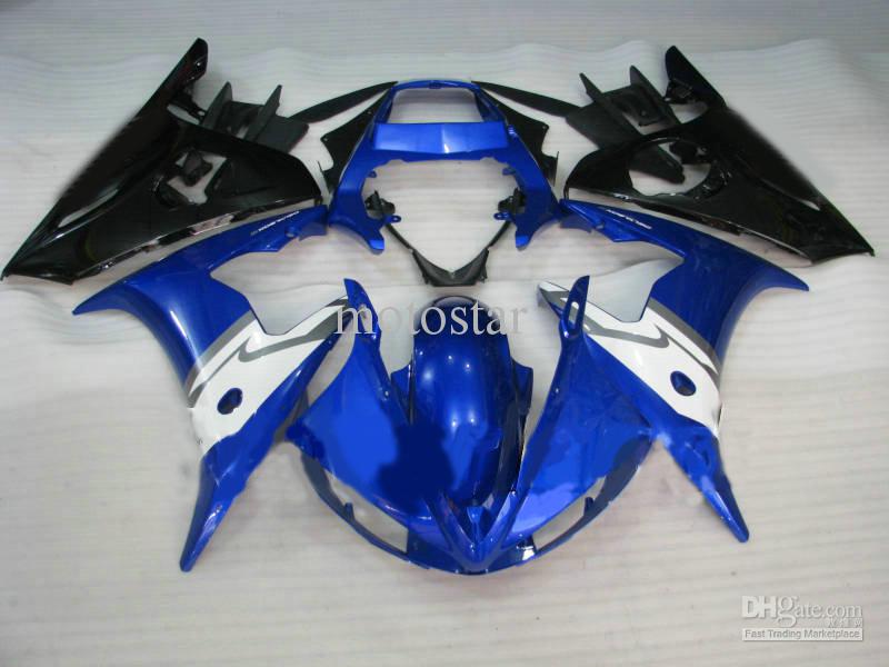 Blu black bodywork for YZF R6 2003 2004 2005 YZF-R6 03 04 05 YZFR6 600 03-05 fairing kit