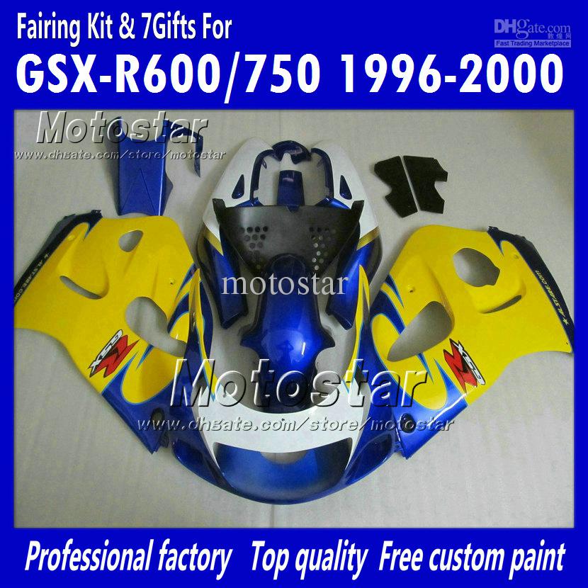 Custom motocycle fairings UU65 FOR 1996 1997 1998 1999 2000 suzuki GSXR600 GSXR750 GSXR 600 750 96 97 98 99 00 96-00