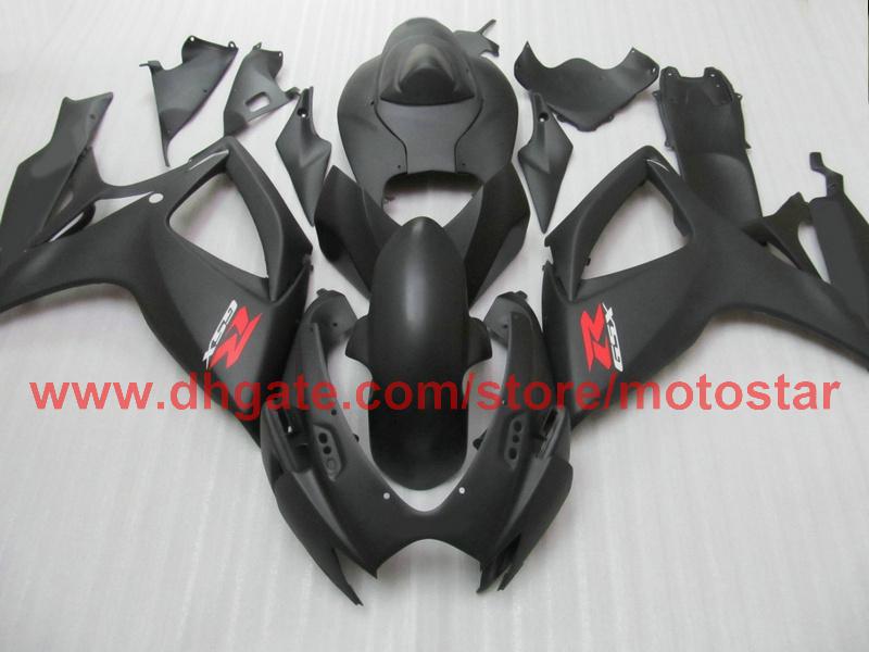 Injection for matte black SUZUKI GSXR 600 750 2006 2007 GSX-R600 GSX-R750 06 07 K6 full fairing kit