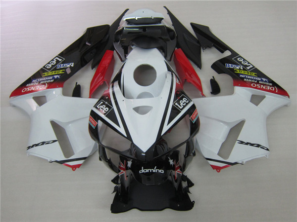 Injection molding bodywork fairing kit for Honda CBR600RR 05 06 white red fairings set CBR600RR 2005 2006 OT29