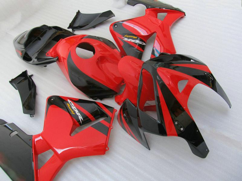 Injection molded hot sale fairing kit for Honda CBR600RR 05 06 red black fairings set CBR600RR 2005 2006 OT13