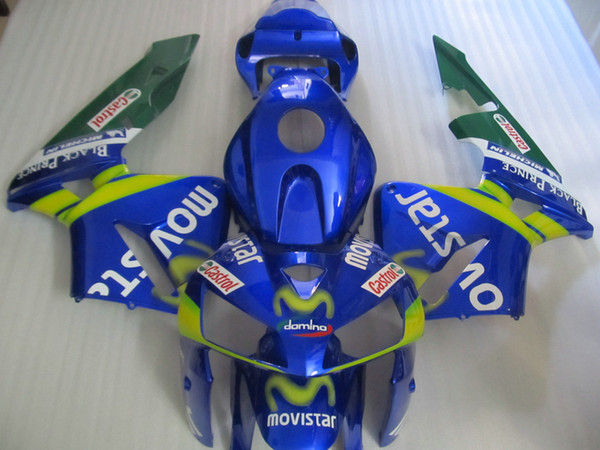 Injection molded hot sale fairing kit for Honda CBR600RR 05 06 blue green fairings set CBR600RR 2005 2006 OT15