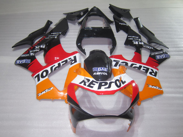 Injection molding fairing kit for Honda CBR900RR 00 01 orange black fairings set CBR929RR 2000 2001 OT01