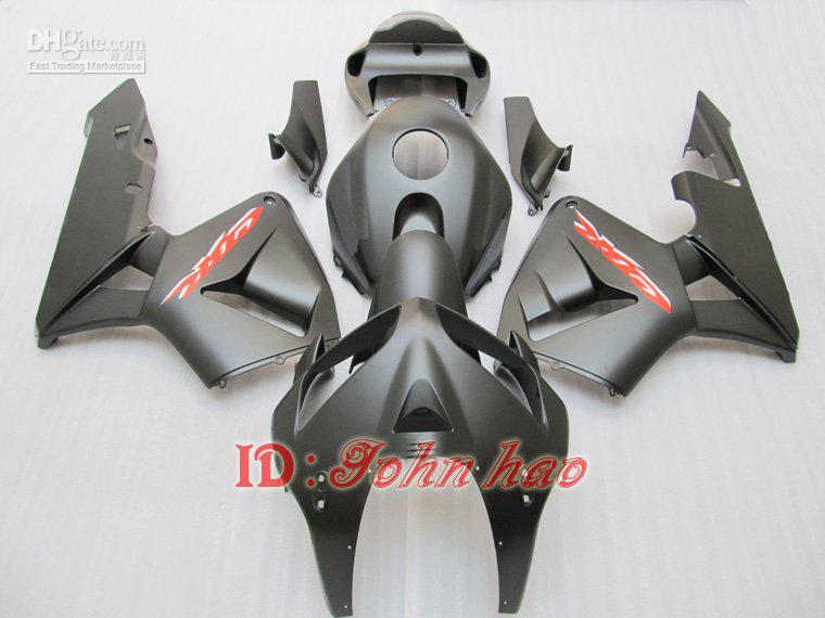 Matt black body Injection mold bodywork FOR HONDA CBR600RR F5 2005 2006 05 06 CBR600 ABS fairing kit + fre