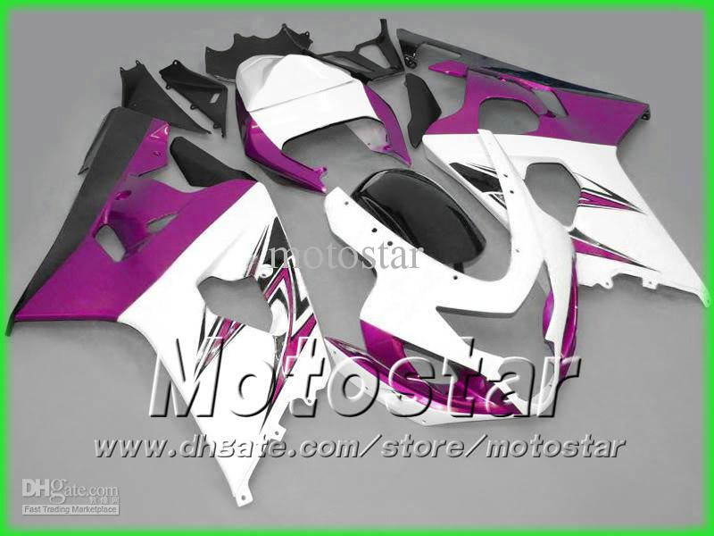 purple white fairing kit bodywork for SUZUKI fairings GSXR 600 750 K4 2004 2005 GSXR600 GSXR750 04-05 R600 R750