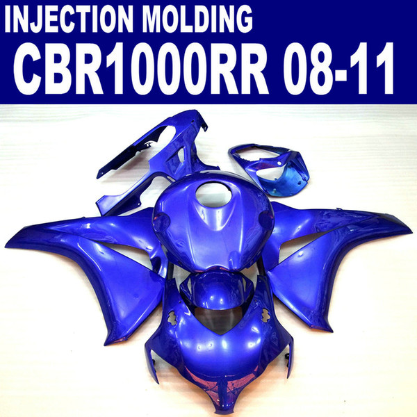 Injection molding high quality fairing kit for HONDA CBR1000RR 2008 2009 2010 2011 all blue CBR1000 RR fairings set 08-11 #U24