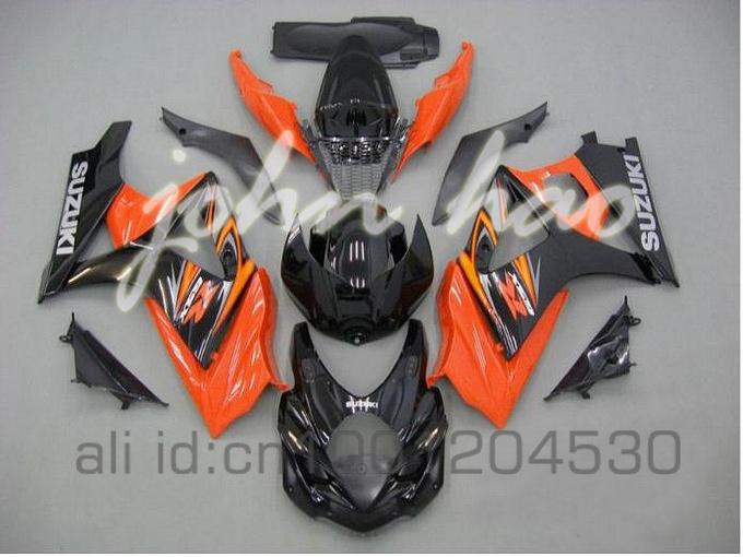 Orange/Black J9 Fairing for SUZUKI GSXR1000 07 08 GSX-R1000 2007 2008 GSXR 1000 K7 07 08 body kit