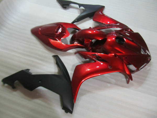 Injection molding free customize fairings for Yamaha YZFR1 2004-2006 wine red black fairing kit YZF R1 04 05 06 OT13