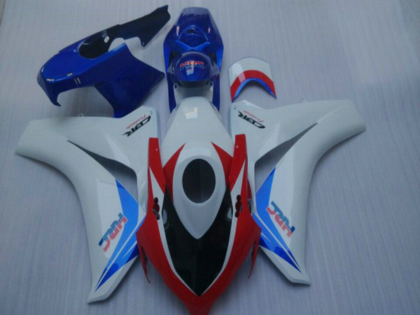 Injection molding new aftermarket set for HONDA fairings CBR1000RR 2008-2011 CBR1000 RR white red blue fairing kit 08 09 10 11 ZC15