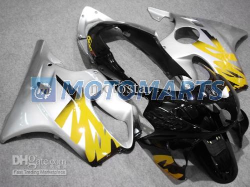 Silver ABS Injection molded for CBR 600 CBR600 F4 CBR600F4 99 00 1999 2000 fairing kit