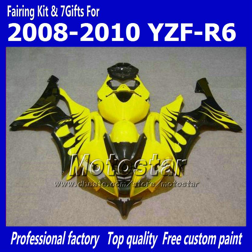 7 Gifts fairing set for YAMAHA 2008 2009 2010 YZF-R6 08 09 10 YZFR6 08 09 10 YZF R6 YZFR600 Motorcycle Fairings hh58