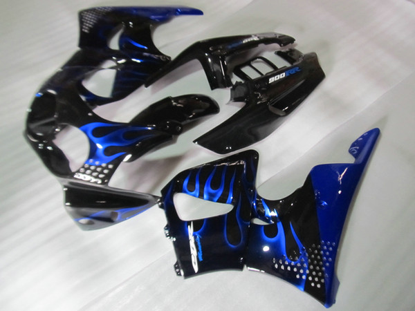 Free 7gifts Fairing kit for Honda CBR900RR 92 93 94 95 blue flames black fairings set CBR900RR 1992 1993 1994 1995 OT08