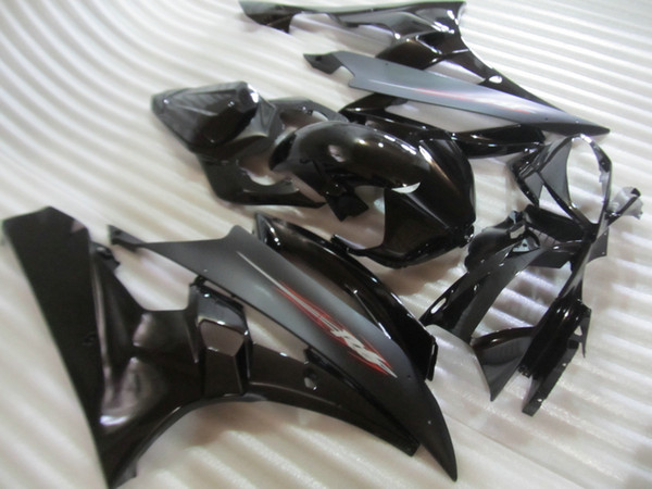 Injection molded fit for Yamaha YZF R6 2006 2007 glossy black fairings set YZFR6 06 07 OT22