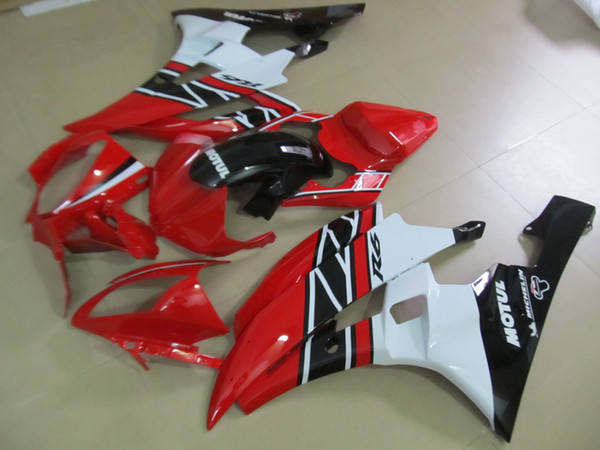 Injection molding bodywork fairing kit for Yamaha YZF R6 2006 2007 red white black fairings set YZFR6 06 07 OT13