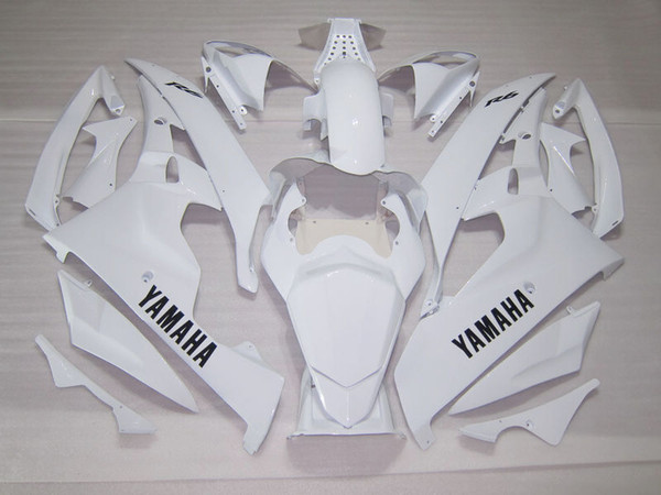 100% fit for Yamaha injection molded fairings YZF R6 2006 2007 white fairing set YZFR6 06 07 OT28