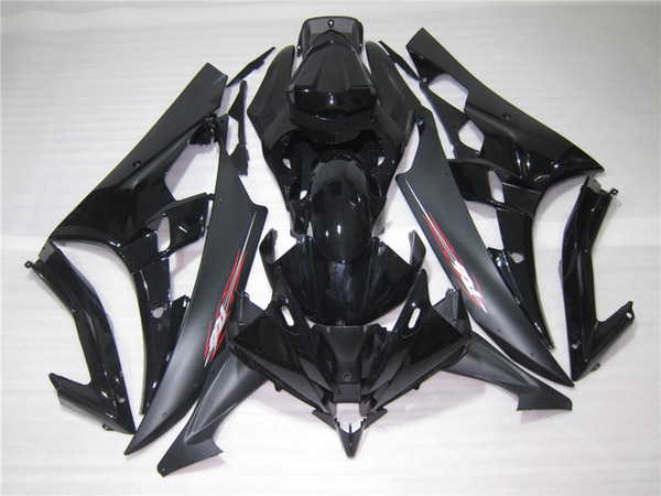 Injection molding free customize fairing kit for Yamaha YZF R6 06 07 black fairings set YZFR6 2006 2007 OT35