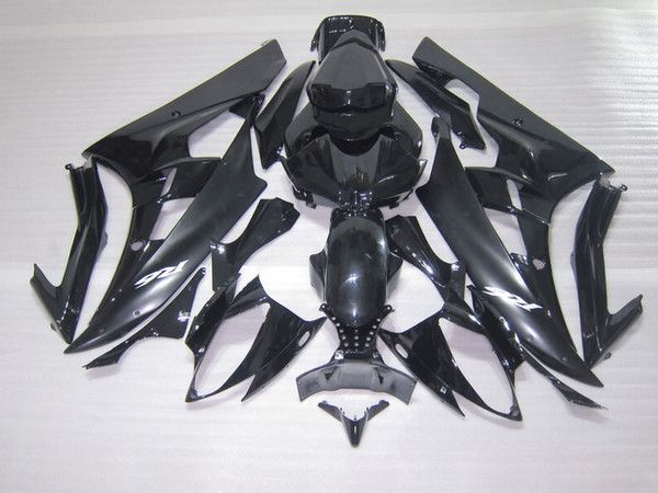 Injection molded free 7 gifts fairing kit for Yamaha YZF R6 2006 2007 black fairings set YZFR6 06 07 OT30