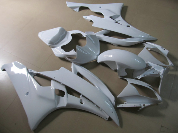 Injection molded fit for Yamaha YZF R6 2006 2007 white fairings set YZFR6 06 07 OT24