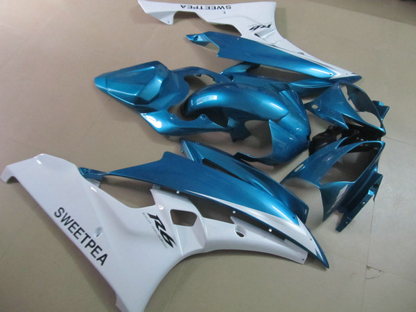 Injection mold plastic fairing kit for Yamaha YZF R6 2006 2007 blue white fairings set YZFR6 06 07 OT06