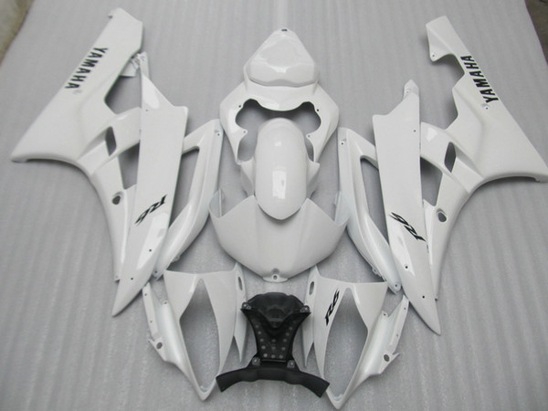 Injection mold fairing kit for Yamaha YZF R6 2006 2007 white fairings set YZFR6 06 07 OT01