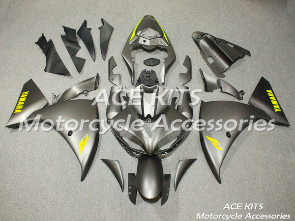 ACE Motorcycle Fairings For YAMAHA YZF R1 2009-2012 Compression or Injection Bodywork astonishing Silver gray No.1170