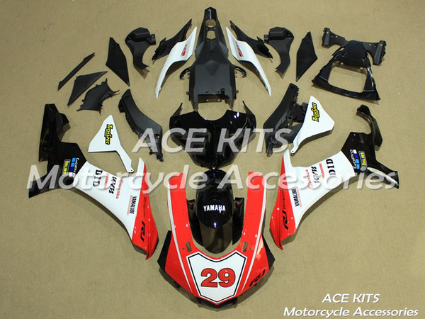 ACE Motorcycle Fairings For YAMAHA YZF R1 2015-2016 Compression or Injection Bodywork astonishing red white black No.1208