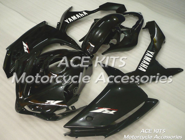 ACE Motorcycle Fairings For YAMAHA YZF R1 2007 2008 Compression or Injection Bodywork astonishing black No.1124