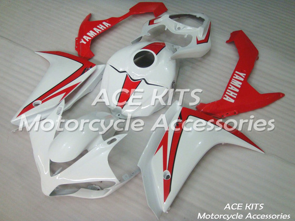 ACE Motorcycle Fairings For YAMAHA YZF R1 2007 2008 Compression or Injection Bodywork astonishing white red No.1121