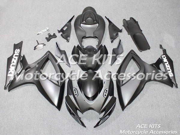 ACE Motorcycle Fairings For SUZUKI GSXR600 R750 K6 2006-2007 Compression or Injection Bodywork Black No.88