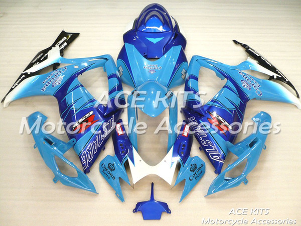 ACE Motorcycle Fairings For SUZUKI GSXR600 R750 K6 2006-2007 Compression or Injection Bodywork Blue No.118