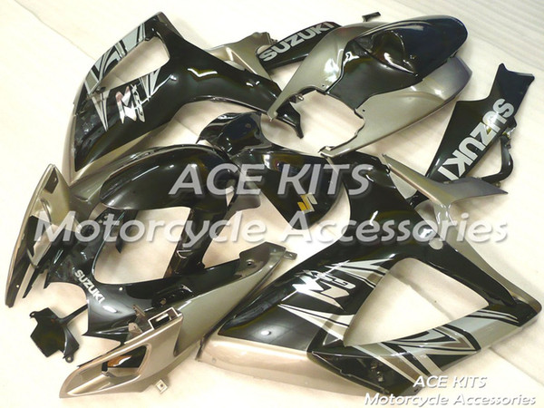 ACE Motorcycle Fairings For SUZUKI GSXR600 R750 K6 2006-2007 Compression or Injection Bodywork Black No.96