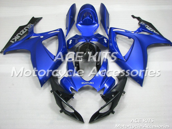 ACE Motorcycle Fairings For SUZUKI GSXR600 R750 K6 2006-2007 Compression or Injection Bodywork Blue No.120